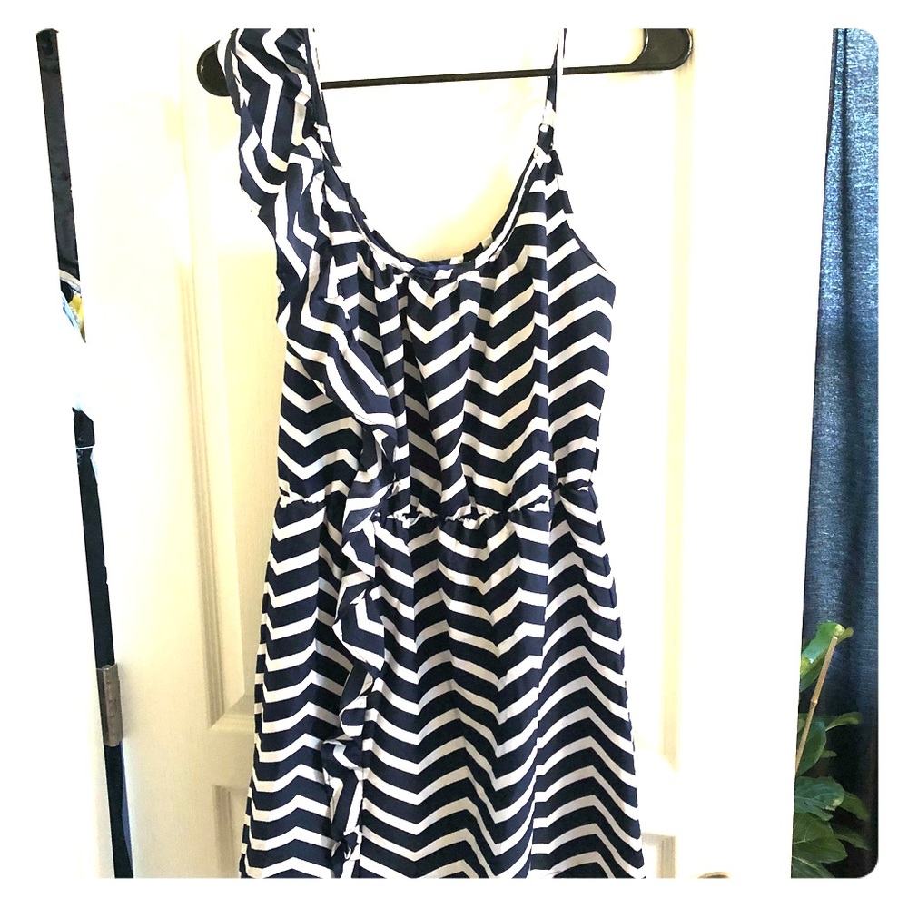 Navy stripped dress